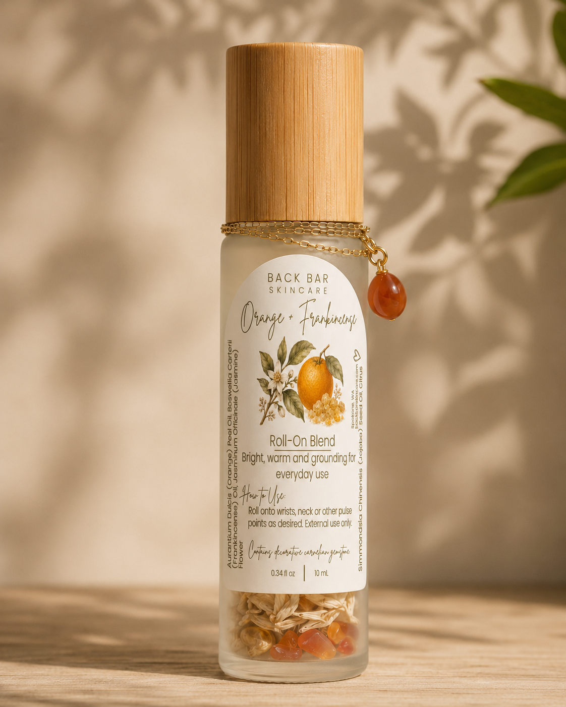 Orange + Frankincense Essential Oil Roll-On