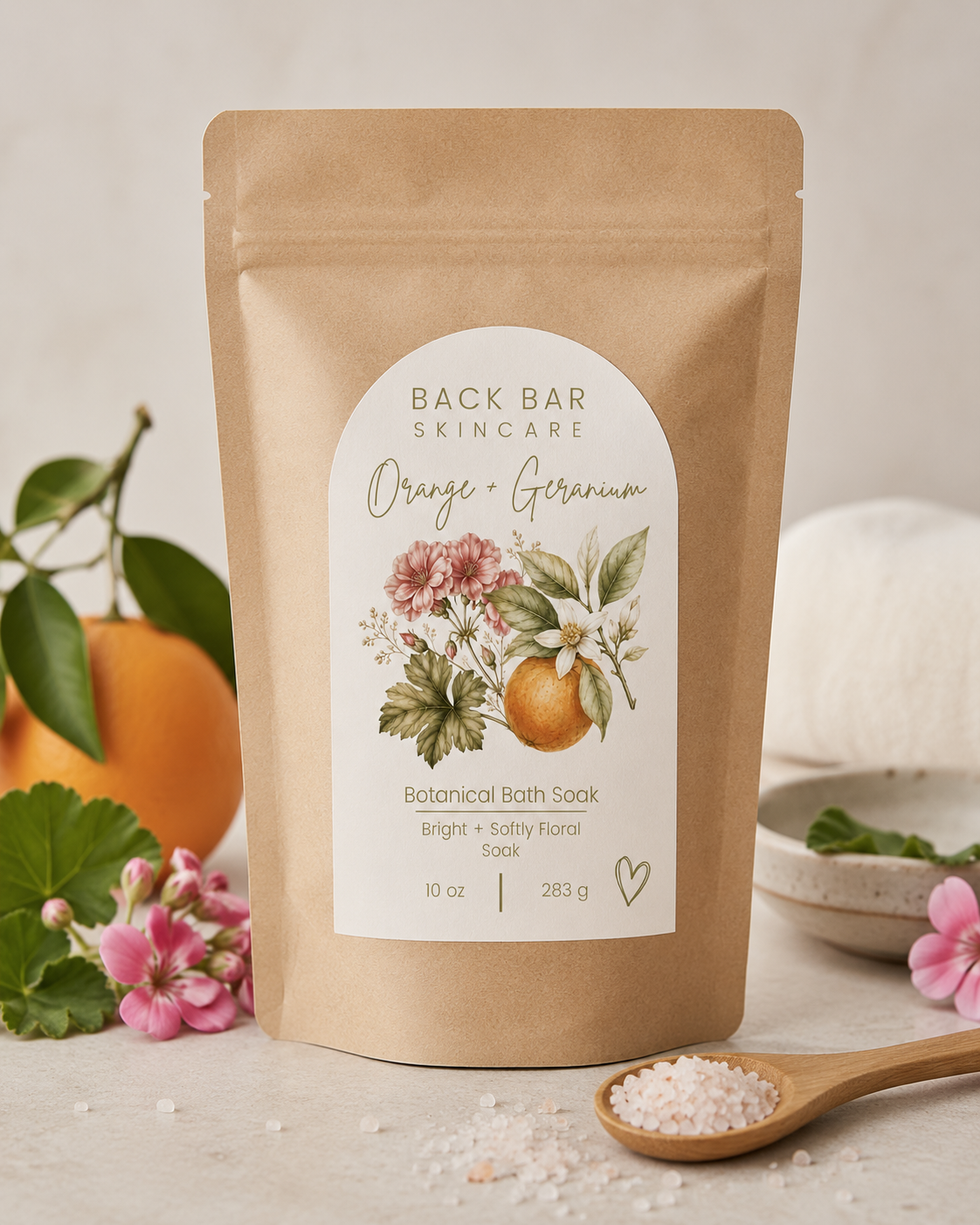 Orange + Geranium Bath Soak