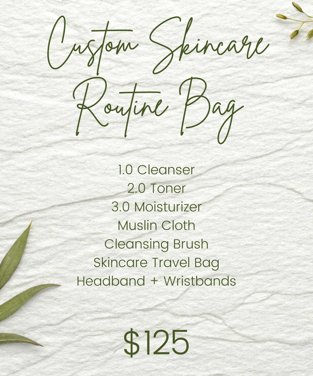 Custom Skincare Routine Bag