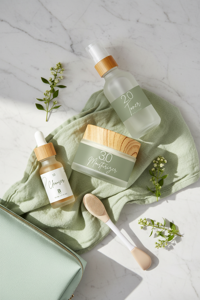 Moisturizer Flat Lay