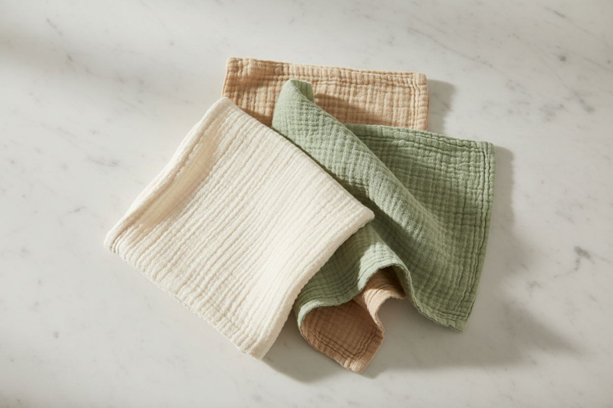 Muslin cloth flat lay - revised