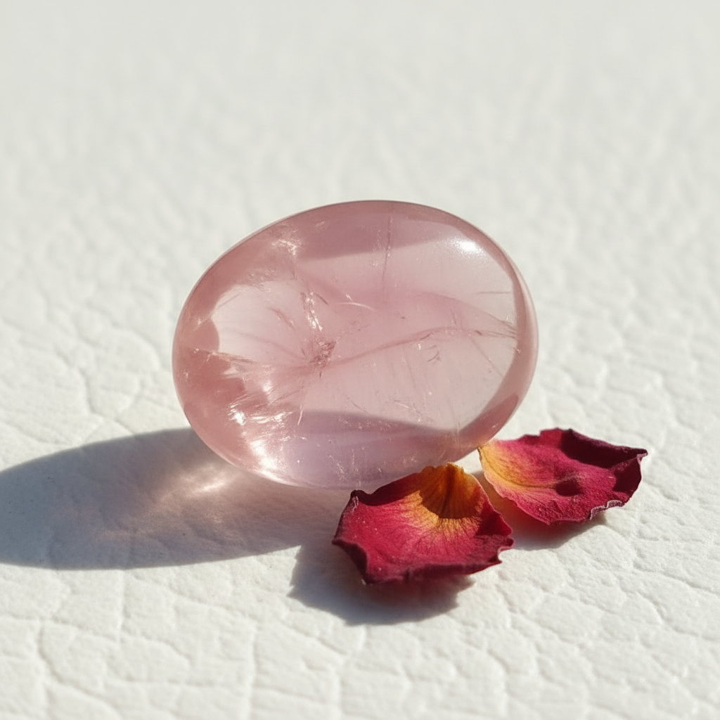 Natural rose quartz