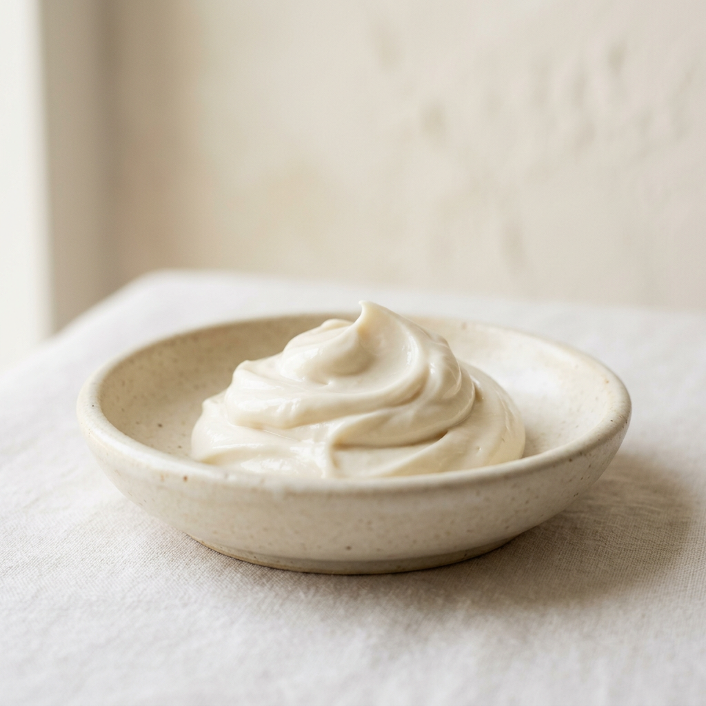 Rich cream mask texture