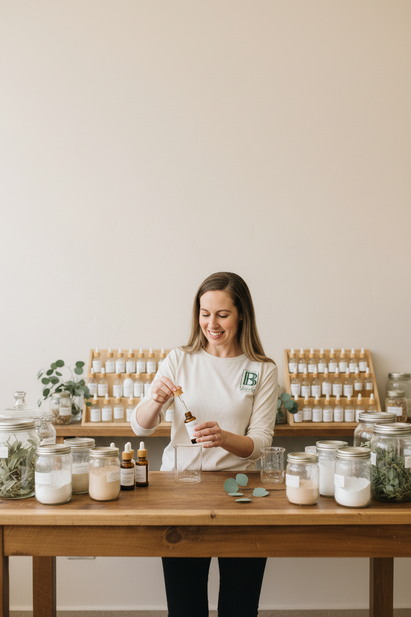 Vertical version of brand story photo